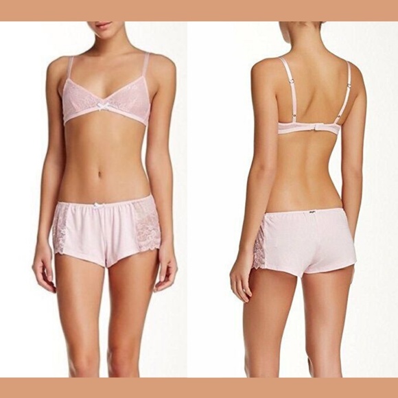 NWB Wildfox First Come Love Lace Bralette‎ & Shorts - Picture 1 of 8